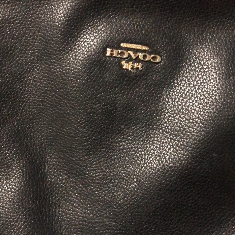 Coach Black Pebbled Leather Bag